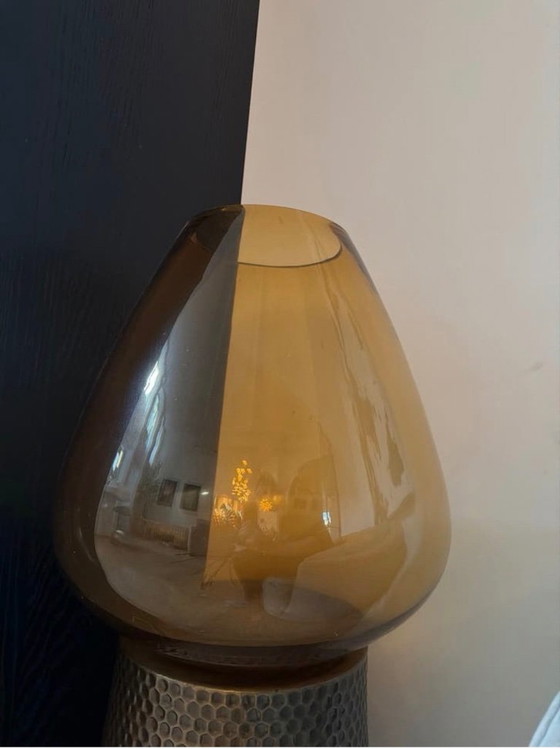 Pols Potten Whiskey Glass Vase Amber - Hand-blown, Brown (photo 2 of 5)