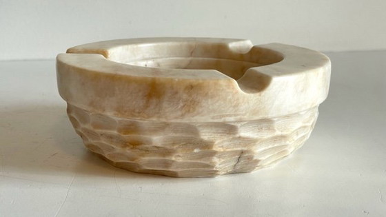 Image 1 of French Brutalist Vintage Marble Ashtray