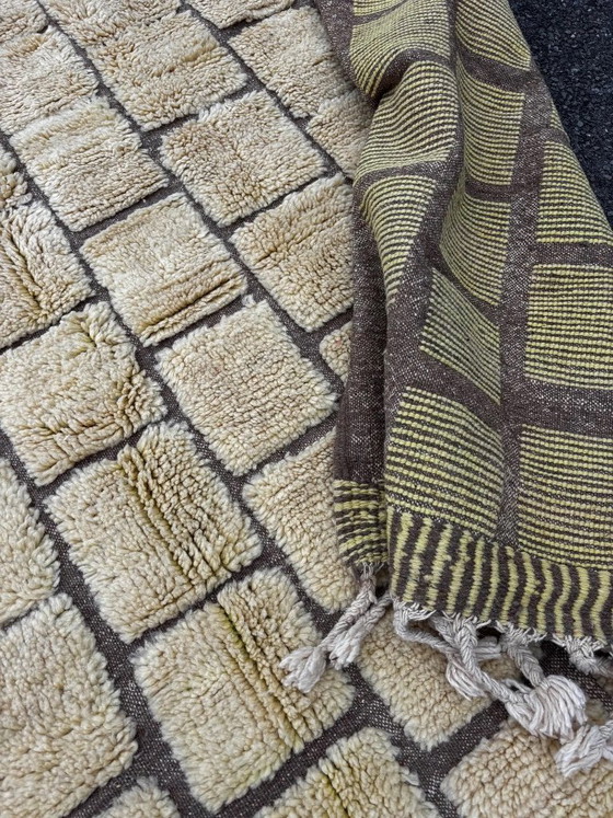 Image 1 of Moroccan Mrirt Wh Wool Rug 200x300cm - Berber Moroccan Modern Carpet - Moroccan Natural Wool Rug- Moroccan Beni Ourain Rug -Moro