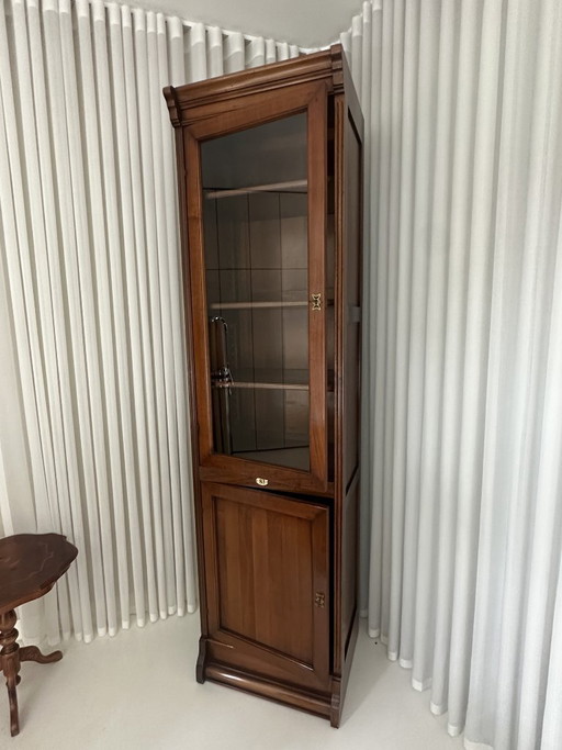 Vitrina/mueble de biblioteca de madera maciza – vitrinekasten, Wood