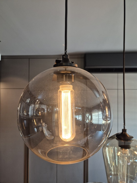 By Eve mix glass pendant lights on ceiling plate 9 pieces – Pendant lamps, Wood (photo 8 of 13)