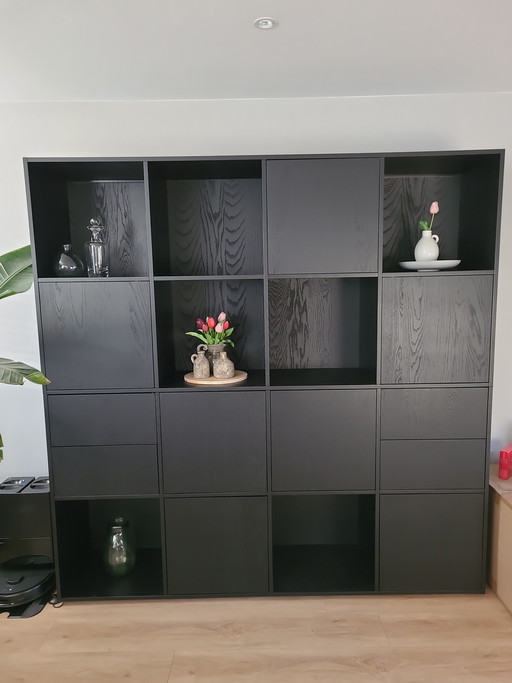 Zwarte vakkenkast Sevilla van Goossens