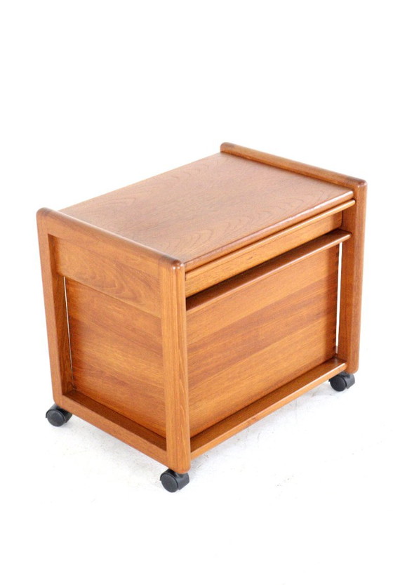 Aksel Kjersgaard trolley side cabinet model 309 vintage Danish, Storage cabinet, Wood, Brown (photo 9 of 17)