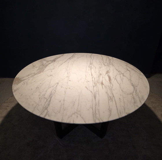 Image 1 of Poltrona Frau “Bolero” dining table Calacatta Oro Marnle matt finish