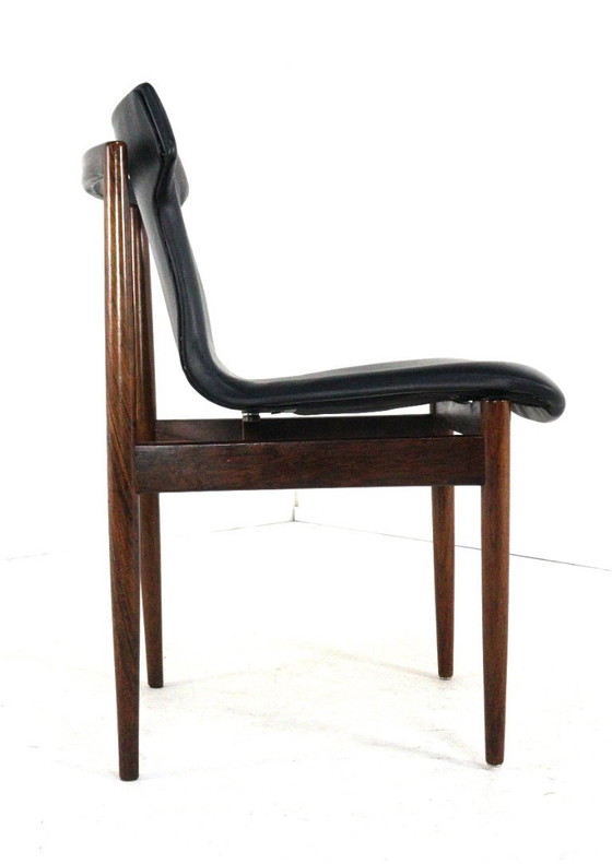 Image 1 of Set di 8 sedie Inger Klingenberg per Fristho Franeker rivestite vintage