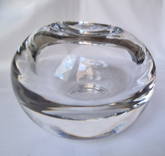 Vintage ball vase / paperweight – Peill & Putzler – 1960s / 1970s, Tapio Wirkkala style, signed "P", 2,254g (photo 8 of 15)