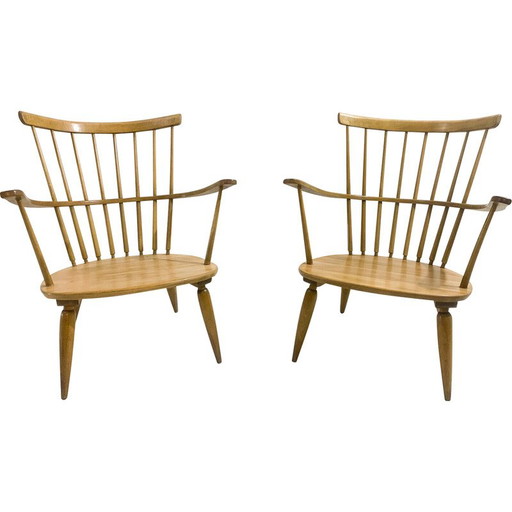 Coppia di poltrone vintage Altheim di Franz Schuster per Wiesner-Hager, anni '50