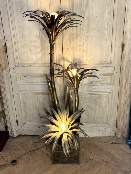 Maison Jansen "palm tree" floor lamp.