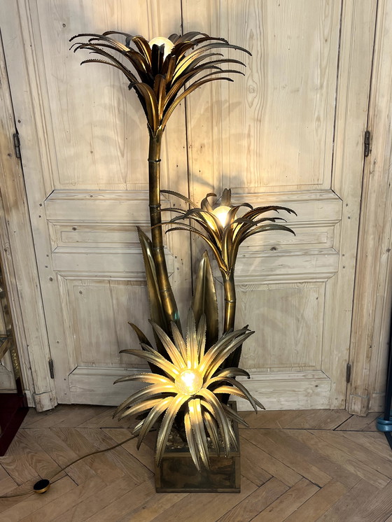 Image 1 of Lampada da terra "palma" di Maison Jansen.