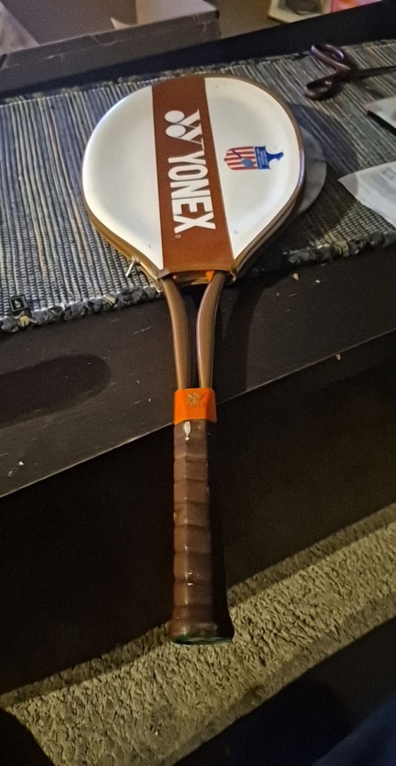 Vintage yonex 🎾, Decoratieve objecten, Leer, Metaal, Bruin (foto 2 van 6)