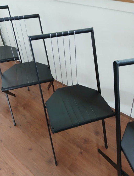 Lucci & Orlandini ELAM Uno Margherita designstoelen set van 2 – Made in Italy – vintage