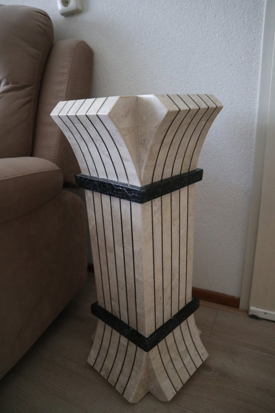 Image 1 of Maitland Smith Tesselated Pie Stall - Usa, 1980s