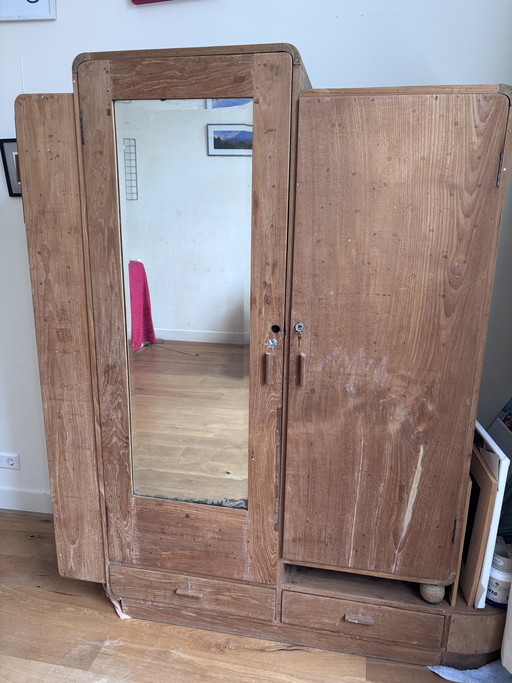 Teakhouten kast opknappen