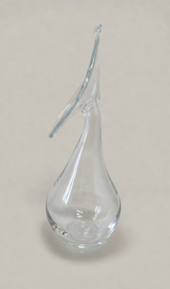 Image 1 of Exclusive 43 cm hand-blown glass vase by master glassblower Gerardo Cardinale