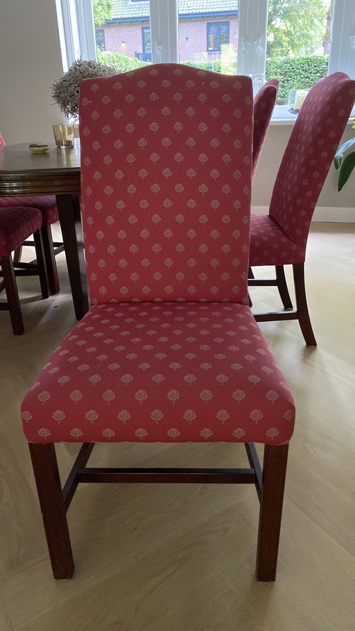 6 Vintage Eetkamer stoelen