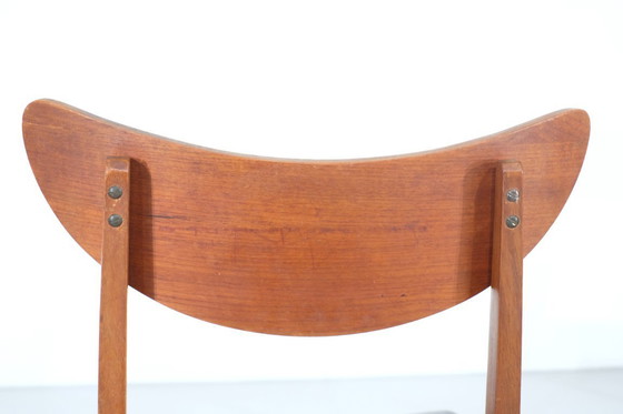 Image 1 of Set di 4 sedie da pranzo in teak, Danimarca - anni '60