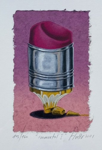 Sharon Amir - Serigrafia Matita rotta