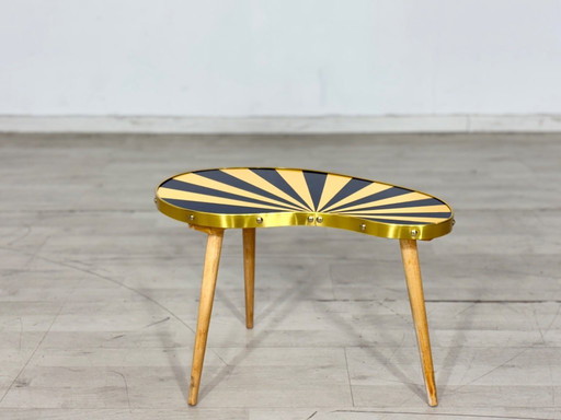 Mid-century kidney-shaped table, plant stand, side table, storage