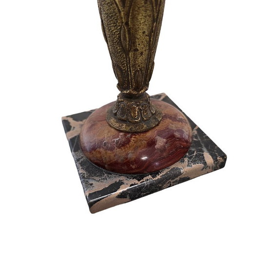Image 1 of Französische Art-Deco-Schalen aus Marmor und Bronze, um 1920/30