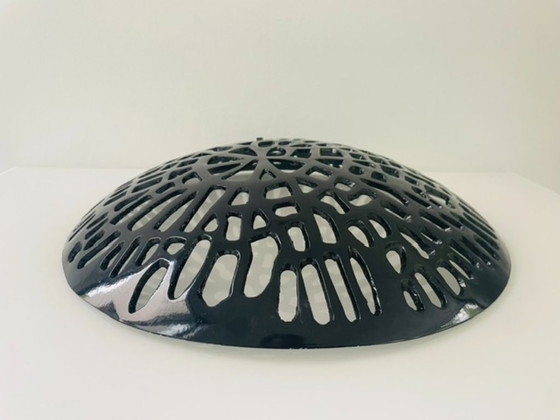 Image 1 of Graphic design bowl made of black coated steel