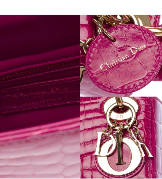 Image 1 of Sac DIOR Lady Dior en Crocodile Rose - 103491