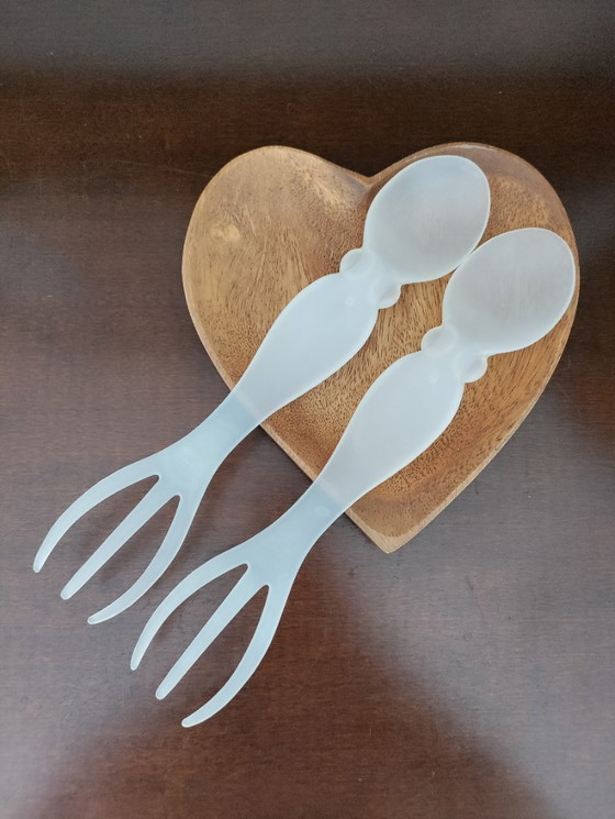 Image 1 of Luca Trazzi salad cutlery for Viceversa Design