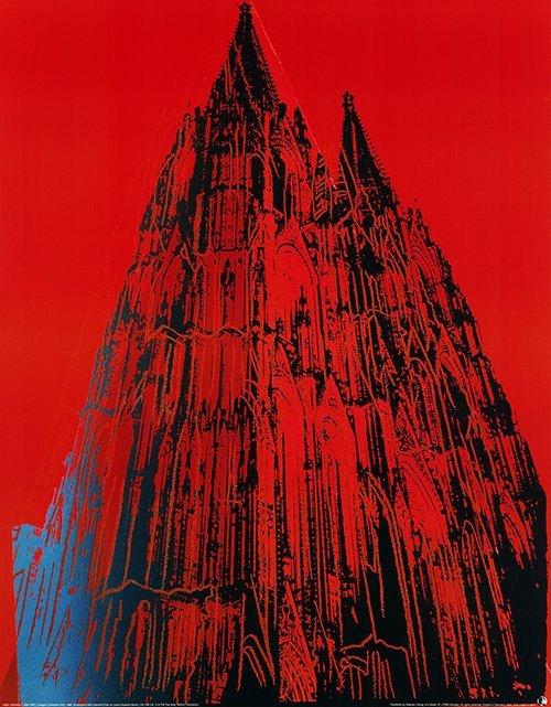 Andy Warhol --Lithographie couleur offset Cathédrale de Cologne