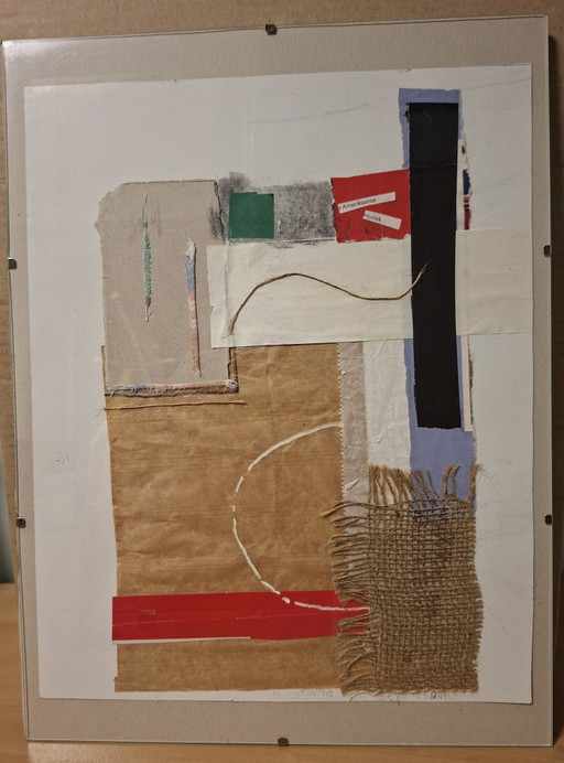 Collage Mixed-Media Astratto Unico – K. Storme (2024) – kunst, Paper, Textile (photo 2 of 10)