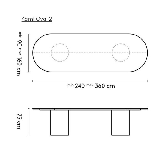 Image 1 of Arco | Kami oval Dining table 
