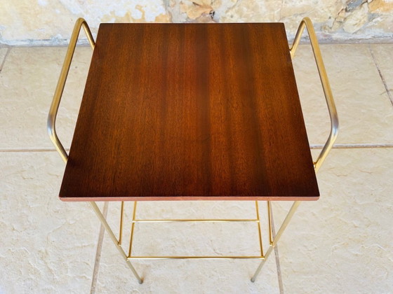 Image 1 of Mid-Century, Vintage, Bijzettafel met 2 niveaus, 1960