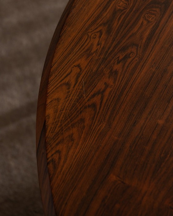 Image 1 of Mid Century Rosewood Round Coffee Table Model 283 by Johannes Andersen for CFC Silkeborg, 1960s