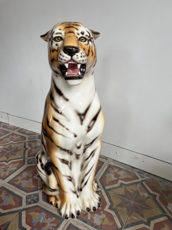 Alfeo, Great Italian Ceramic Tiger – Ceramiche Boxer, Decorative Objects (photo 5 of 13)