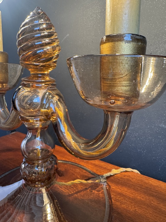 Image 1 of Antico candelabro in vetro di Murano Vittorio Zecchin