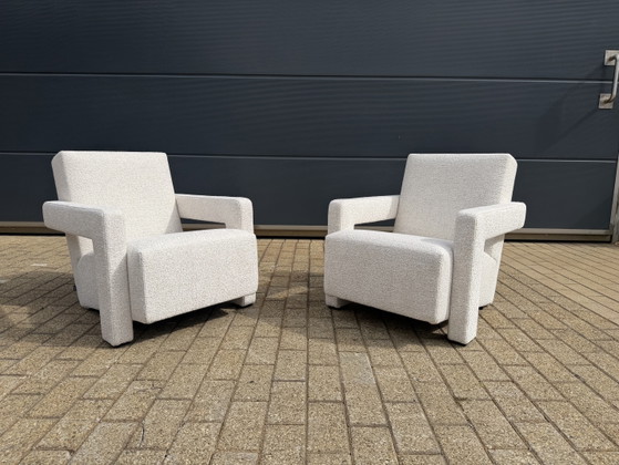 2x Cassina Utrecht Chair Terracotta, G. Rietveld Nieuwstaat! – Fauteuils, Textile (photo 5 of 15)