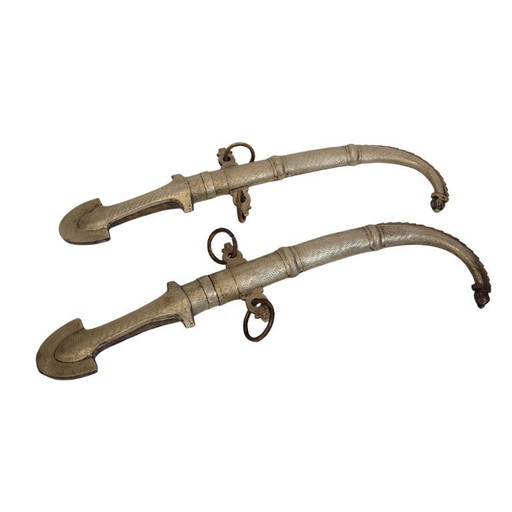 Pareja jambiyas plata y cobre, f. s. XIX - Yemen