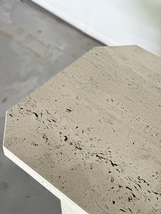 Image 1 of Tavolino da caffè vintage in travertino