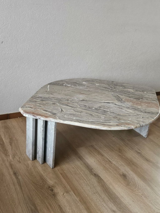 Italiaans marmer salontafel jaren 80
