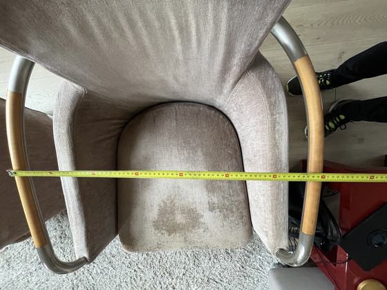 Image 1 of 2 Giogetti swivel armchairs, design Massimo Scolari, Italy Haren '80