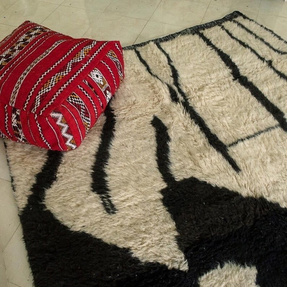 Image 1 of Tapis en laine pure fait main traditionnelle länge 2/3 m