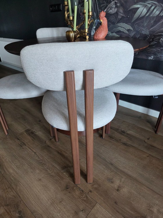 Esszimmerstühle – Mahom Furniture, Stoff, Holz (photo 2 of 6)