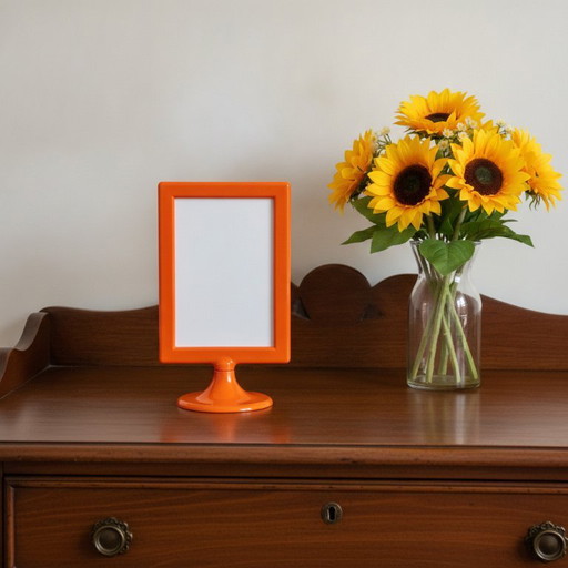 Vintage IKEA TOLSBY Funky Fotolijst – Oranje. Ontworpen door Henrik Preutz