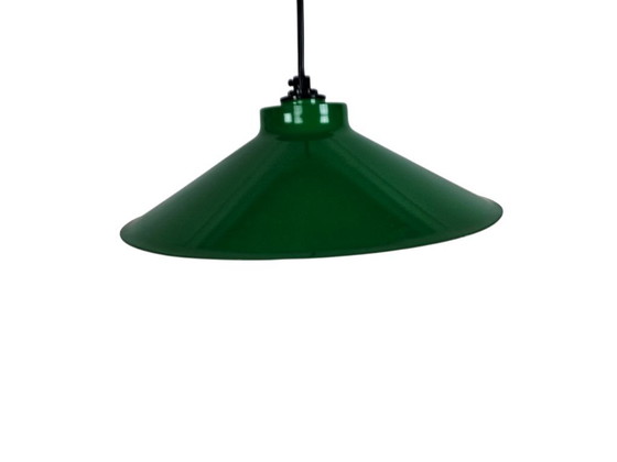 Image 1 of Lampada a sospensione industriale - smaltata - anni '60