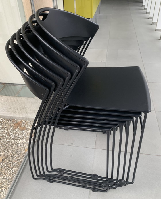 Image 1 of 6x Chaise Caruti Baleri Italia - Juliette HW 601 - Empilable