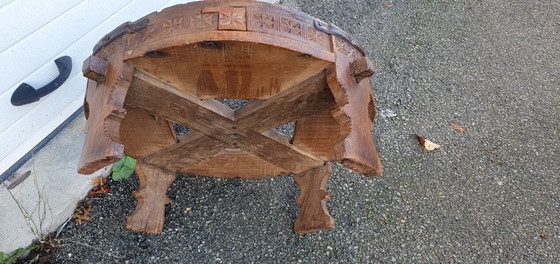 Image 1 of wheel table, early 20th century, India
