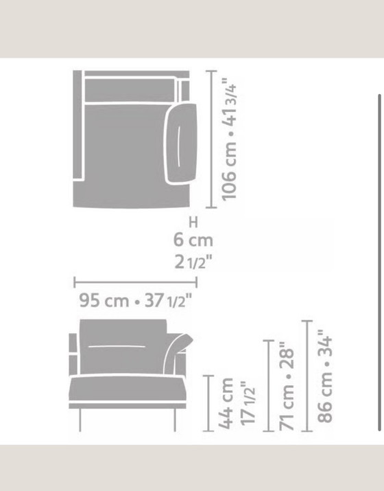 Image 1 of Linteloo fauteuil George Leer 2x