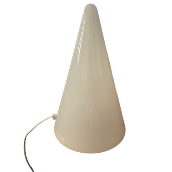 Image 1 of Ilu di Vetro - TeePee Lamp - Frosted White Glass Cone, in great condition, Extra Large model (35cm)
