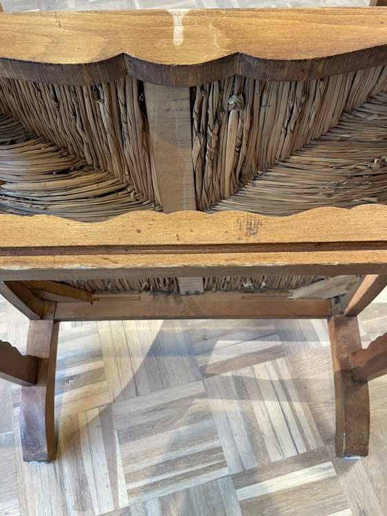 2 fauteuils in de Arts & Crafts-stijl uit de jaren 1920. – Wood, Wicker (photo 13 of 15)