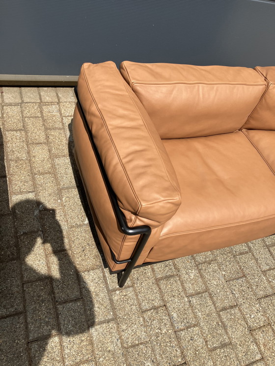 Image 1 of 2x Original Cassina Le Corbusier LC3 Cognac-Camel/Black As Good As New!!!