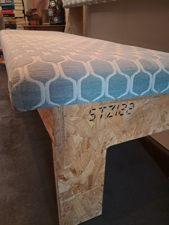 Image 1 of Dining room bench 2 seater velour fabric