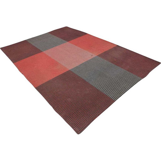 Tapis géométrique vintage original d'Antonín Kybal, 1940